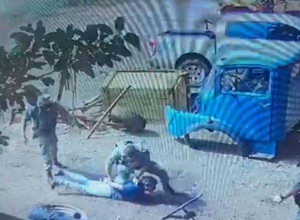 VIOLÊNCIA: Vídeo de Brigadianos agredindo homem viraliza em Cruz Alta